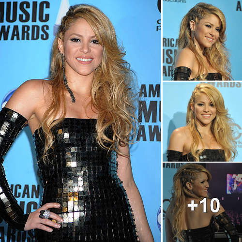 Shakira Shines on the Red Carpet at the 2009 American Music Awards